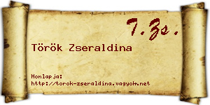 Török Zseraldina névjegykártya