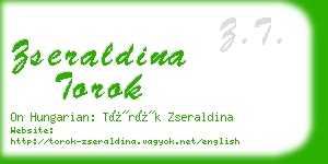 zseraldina torok business card